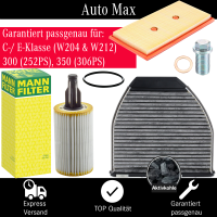 Filterset Inspektionspaket MERCEDES C E Klasse GLK W204...