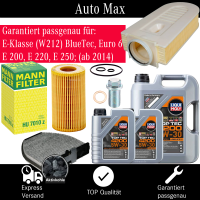 Filterset Inspektionspaket MERCEDES E-KLASSE W212 E200...
