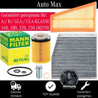 Filterset Inspektionspaket MERCEDES A-Klasse B-Klasse...