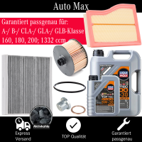 Filterset Inspektionspaket MERCEDES A B CLA W177 W247...