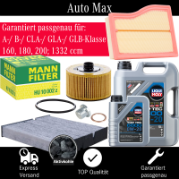 Filterset Inspektionspaket MERCEDES A B CLA W177 W247...