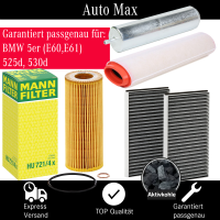 Filterset Inspektionspaket BMW 5er E60 E61 | 525d 530d |...