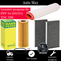 Filterset Inspektionspaket BMW 5er E60 E61 | 525d 530d |...