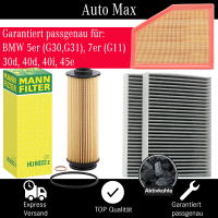 Filterset Inspektionspaket BMW 5er G30 G31 530d 540d 540i...