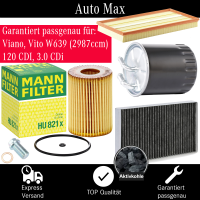 Filterset Inspektionspaket MERCEDES VIANO VITO W639 | 120...