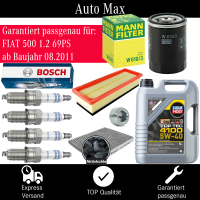 Filterset Inspektionspaket FIAT 500 ab 2012 | Aktivkohle...
