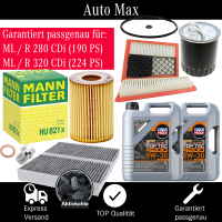 Filterset Inspektionspaket MERCEDES M ML W164 | R W251 |...