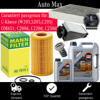 Filterset Inspektionspaket MERCEDES C-KLASSE W205 | OM651...