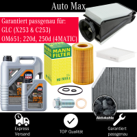 Filterset Inspektionspaket MERCEDES GLC X253 OM651...