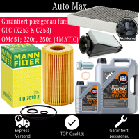 Filterset Inspektionspaket MERCEDES GLC X253 OM651...