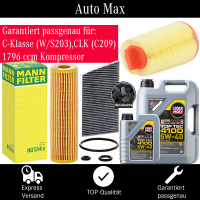 Filterset Inspektionspaket MERCEDES C-KLASSE W203 S203 |...