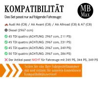 Filterset Inspektionspaket AUDI A6 C8 | A7 C8 | 3.0 TDI 45 TDI 50 TDI | Filter