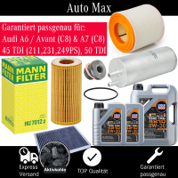 Filterset Inspektionspaket AUDI A6 C8 | A7 C8 | 3.0 TDI...