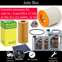 Filterset Inspektionspaket AUDI A6 C8 | A7 C8 | 3.0 TDI...