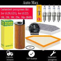 Filterset Inspektionspaket BMW 3er G20 G21 | 4er G22 |...