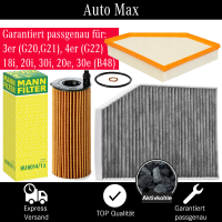 Filterset Inspektionspaket BMW 3er G20 G21 | 4er G22 |...