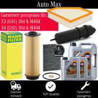 Filterset Inspektionspaket BMW X3 G01 | X4 G02 | 30d 40d...