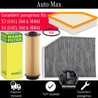 Filterset Inspektionspaket BMW X3 G01 | X4 G02 | 30d 40d...