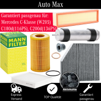 Filterset Inspektionspaket MERCEDES C-KLASSE W205 S205 |...