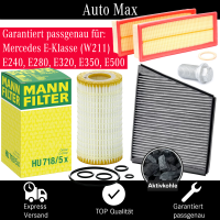 Filterset Inspektionspaket MERCEDES E-Klasse W211 CLS...
