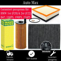 Filterset Inspektionspaket BMW 1er F20 F21 2er F22 | 118d...