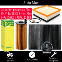 Filterset Inspektionspaket BMW 3er F30 F31 4er F32 F36 |...