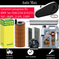 Filterset Inspektionspaket BMW 5er F10 F11 | N47 | 520d...