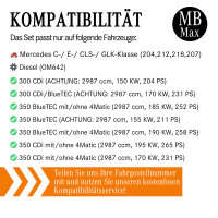 Filterset Inspektionspaket MERCEDES E-KLASSE W212 S212 | 300 CDI 350 CDI | OM642
