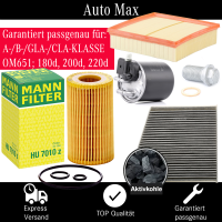 Filterset Inspektionspaket MERCEDES A-Klasse B-Klasse...