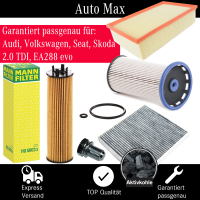 Filterset Inspektionspaket AUDI A3 | VW Golf 8 | SKODA...