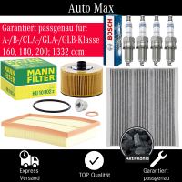 Filterset Inspektionspaket MERCEDES A B CLA W177 W247...