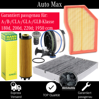 Filterset Inspektionspaket MERCEDES A B CLA W177 W247...