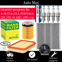 Filterset Inspektionspaket MERCEDES A B CLA GLB W177 W247...