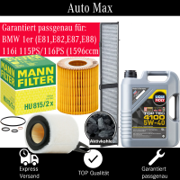 Filterset Inspektionspaket BMW 1er E81 E87 | 116i | 115PS...