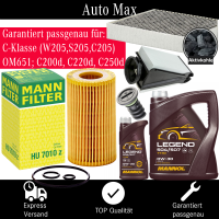 Filterset Inspektionspaket MERCEDES C-KLASSE W205 | OM651...