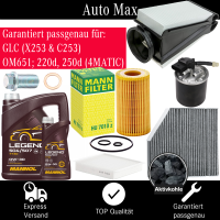 Filterset Inspektionspaket MERCEDES GLC X253 OM651...