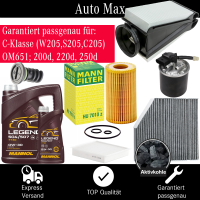 Filterset Inspektionspaket MERCEDES C-KLASSE W205 | OM651...