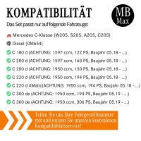Filterset Inspektionspaket MERCEDES E-Klasse W213 C-Klasse W205 200d 220d | + Öl