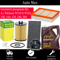 Filterset Inspektionspaket MERCEDES A-Klasse B-Klasse W169 W245 160 170 180 200